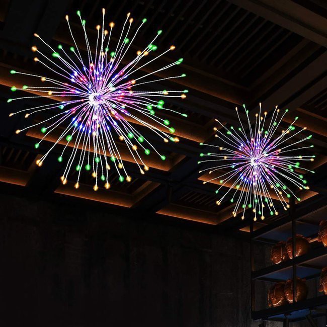 Lichtdraht 100 Stk. LED-Stern mehrfarbig 8 Funktionen megamix.sk