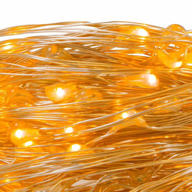 Lichterkette 50 Stück LED warmweiß 5m mit AA-Batterien megamix.sk
