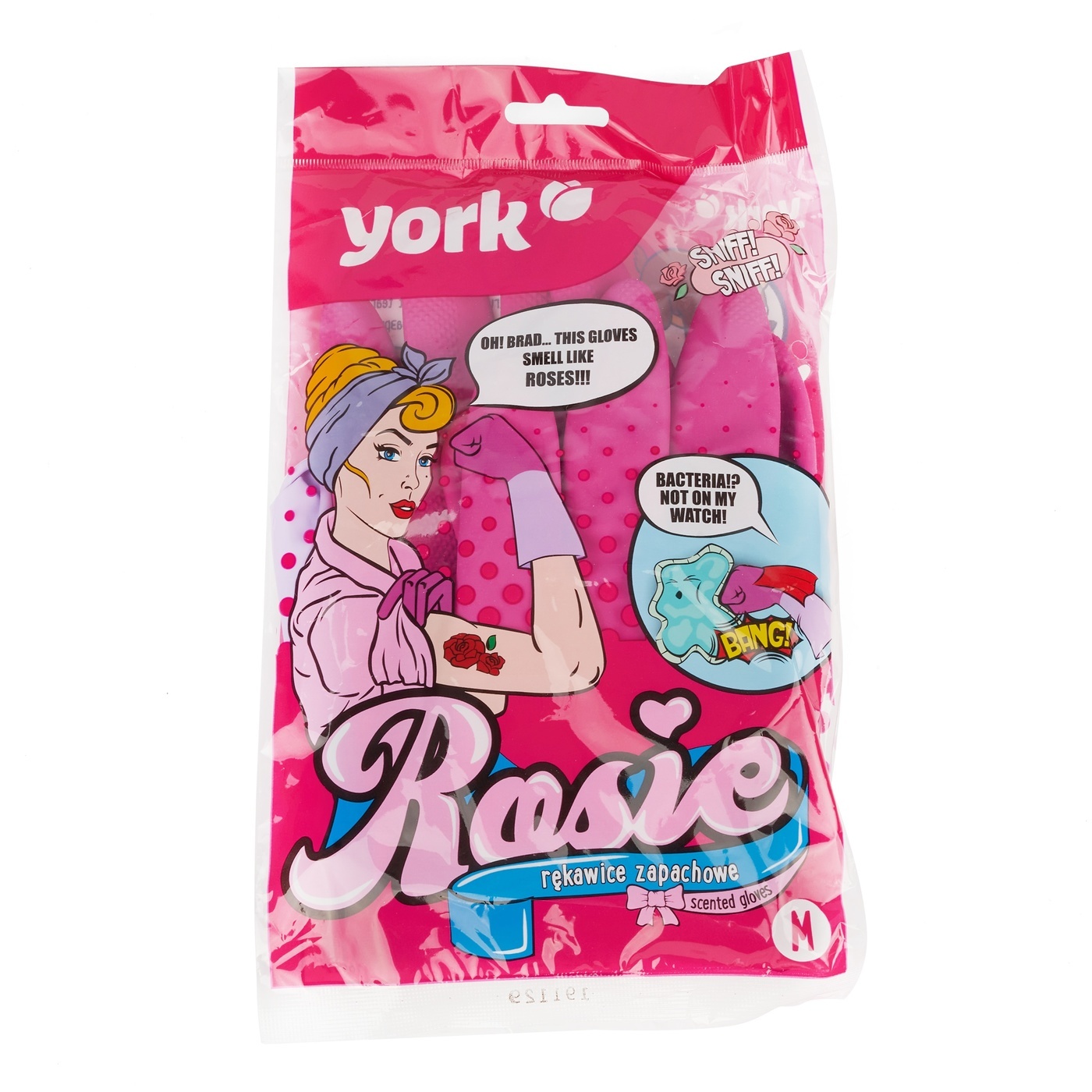 Duftende Gummihandschuhe York Rosie Größe M